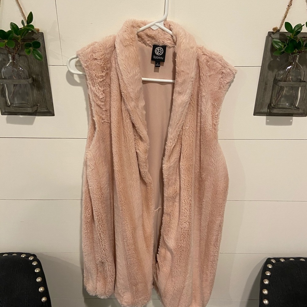 Pink Fur Vest